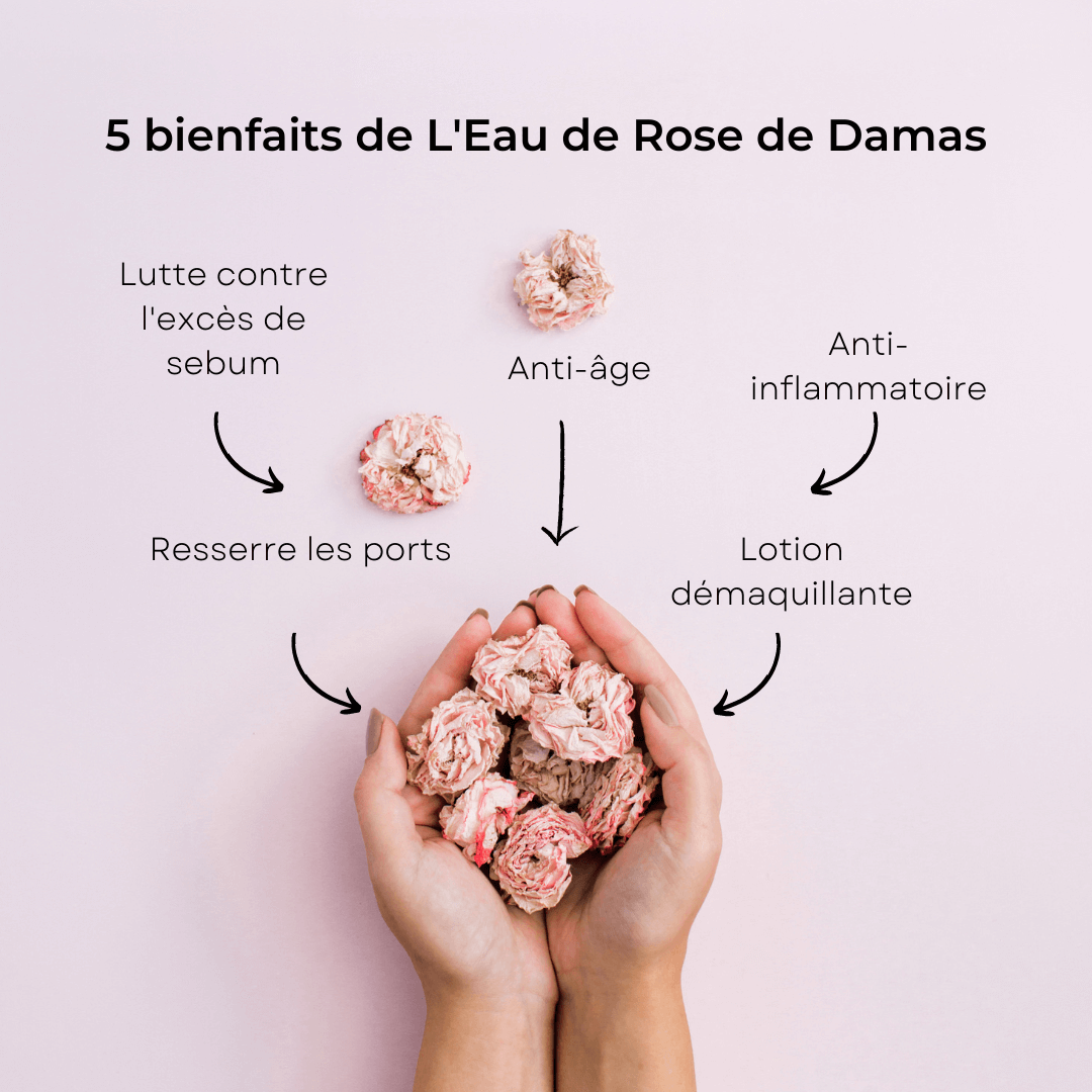 Eau de Rose de Damas bio 🥀 - Rituels du hammam