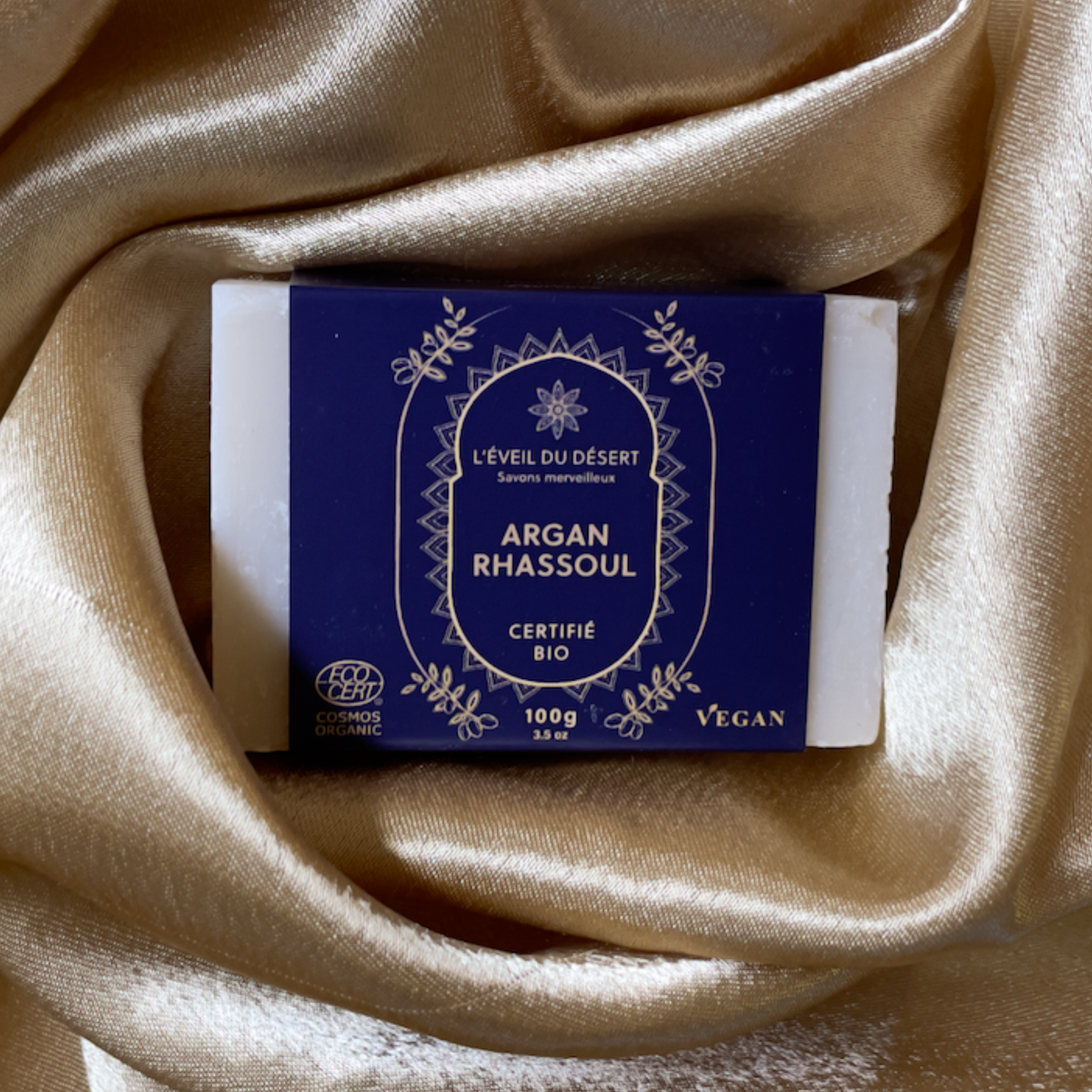 Savon Merveilleux Argan Rhassoul biologique certifié COSMOS ORGANIC