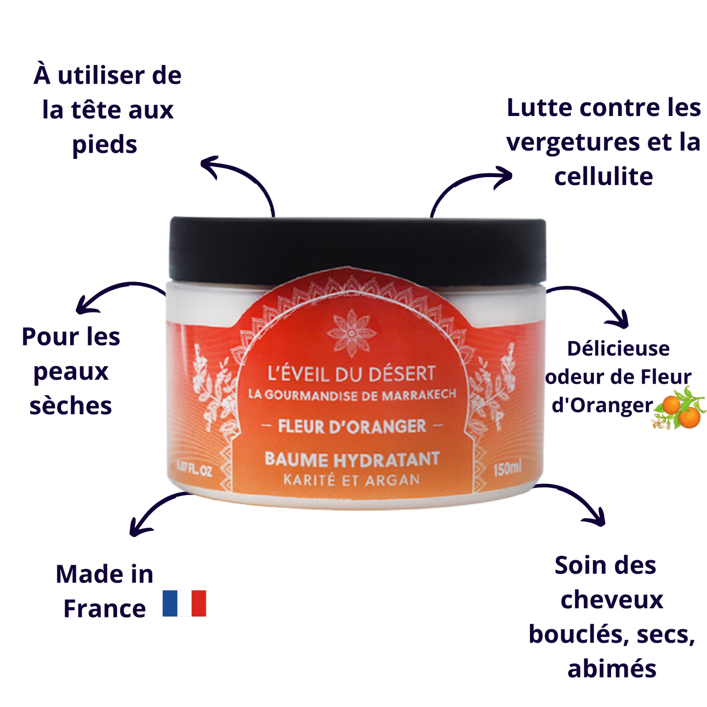 Baume Hydratant - La Gourmandise de Marrakech 🍊