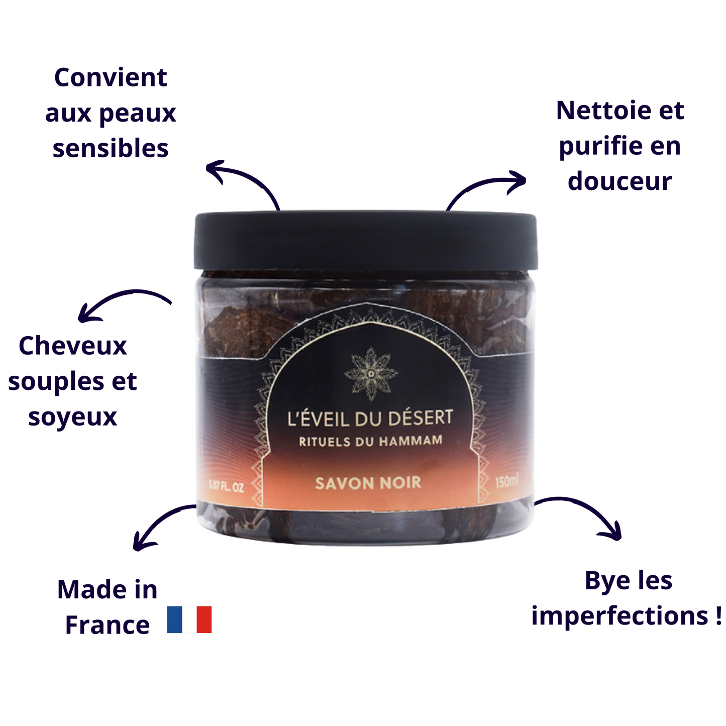 Rituels du Hammam - Savon Noir Naturel 🧖♀️